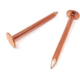 1.5 Inch Copper Nails for Slating &amp; Roofing - 10 Oz Pack of Solid Copper Nail Spikes