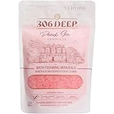 306 Deep Dead Sea Bath Salts Foaming Minerals - Red Dead Sea Coarse Mineral for Soaking with Rose Essential Oils, Alternative to Magnesium Flakes and Epsom Salt, Relaxing Bath Products for Men & Women