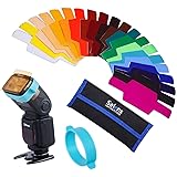 Selens フラッシュ/ストロボ用 カラーフィルターセット 20枚入り