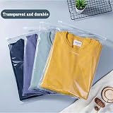 QISF Travel Clothes Bags 50 Pieces 40x30 cm Waterproof Clear Zip Storage Bags view 6