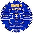 Irwin Tools IRWIN Marples 10-Inch Miter/Table Saw Blade, ATB, 50-Tooth (1807368)