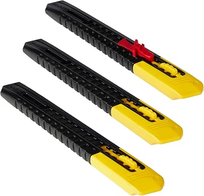 Stanley 9mm Snap Off Blade Knives Pack of 3 2-10-150