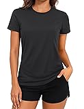 TACVASEN Short Sleeve Shirts for Women Athletic
