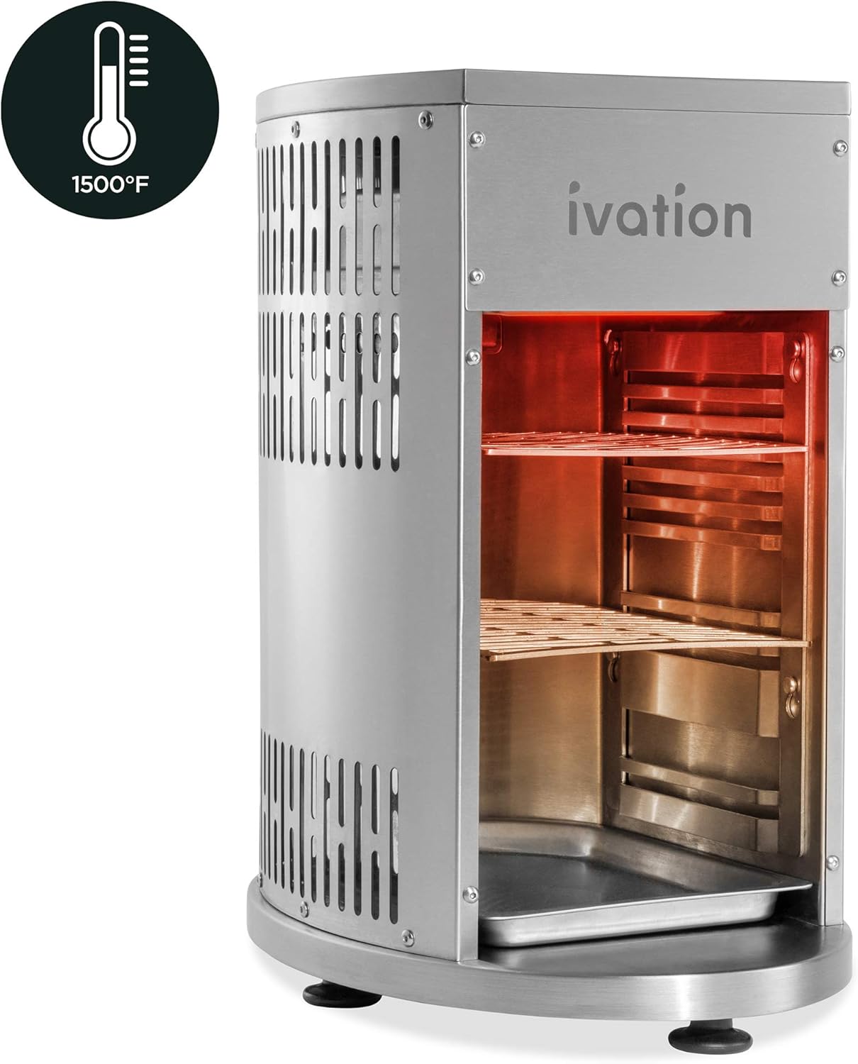 Review Ivation Propane Infrared Steakhouse Grill Broiler Heats to 1500