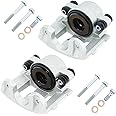 Front Brake Calipers without Bracket 184339+184340 Replacement for Jeep TJ 1997-2006, Wrangler 1990-2006, Cherokee 1990-2001, Grand Cherokee 1993-1998, Comanche 1990-1992, Wagoneer 1990