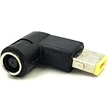 Duttek 90 Degree Angled Lenovo Tip Adapter, Power Converter Cable Adapter for Lenovo ThinkPad x 1 Carbon 0B47046 Laptop with DC 7.9mm X 5.5mm Rectangular to Round Tip