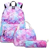 abshoo Lightweight Water Resistant Backpacks for Teen Girls School Backpack with Lunch Bag