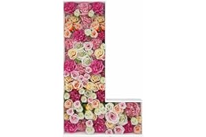 JW PASSION - PREMIUM QUALITY, MADE WITH PASSION 2FT Letter L Mosaic Balloon Frame Letter DIY Fillable Letters Kit for Birthday Party Wedding Backdrop Decor