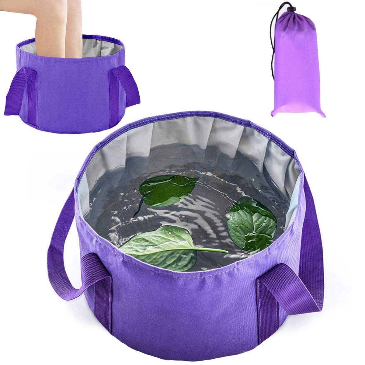 Collapsible Foot Basin - Portable Foot Bath Tubs Soaking Feet Home Pedicure Foot Spa: Beauty
