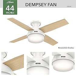 Hunter 44 inch Indoor Ceiling Fan with LED Light