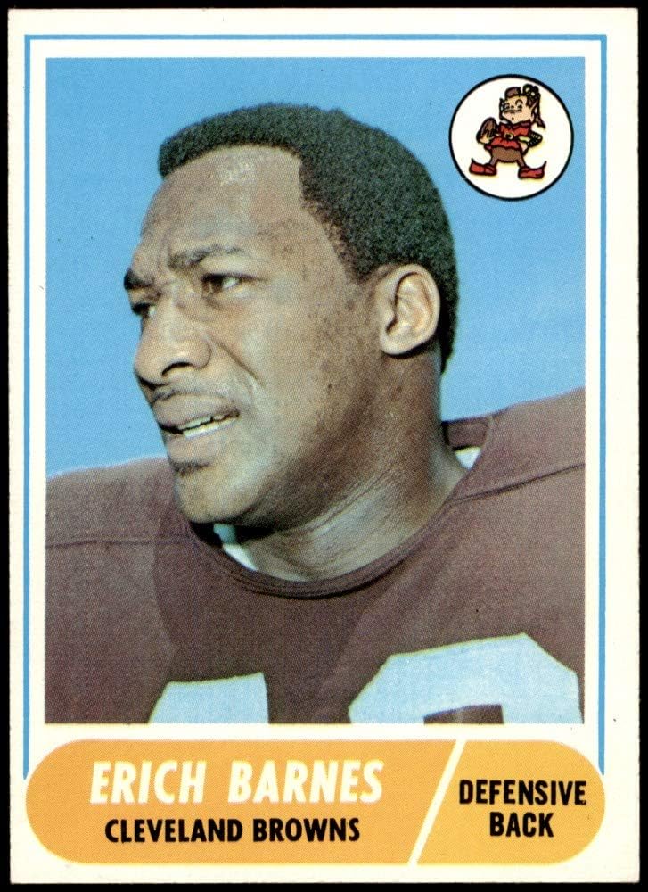 1968 Topps 102 Erich Barnes Cleveland BrownsFB (Football