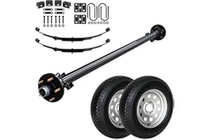 THE TRAILER PARTS OUTLET 3500 lb Light Duty Single Axle TK Trailer Kit - 3.5K Capacity (Original Series), 89" Hubface 74" Spring Center / 5x5 Bolt Pattern