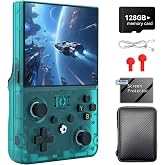 R36MAX 2 Retro Handheld Game Console, 4.5" IPS HD Display | Detachable Grip, 4000mAh Battery, Open Source Linux, Portable Emulator Console, Green 128G