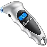 AstroAI Digital Tire Pressure Gauge 150 PSI 4 Settings for Car Truck Bicycle with Backlit LCD and Non-Slip Grip, Silver (1 Pa