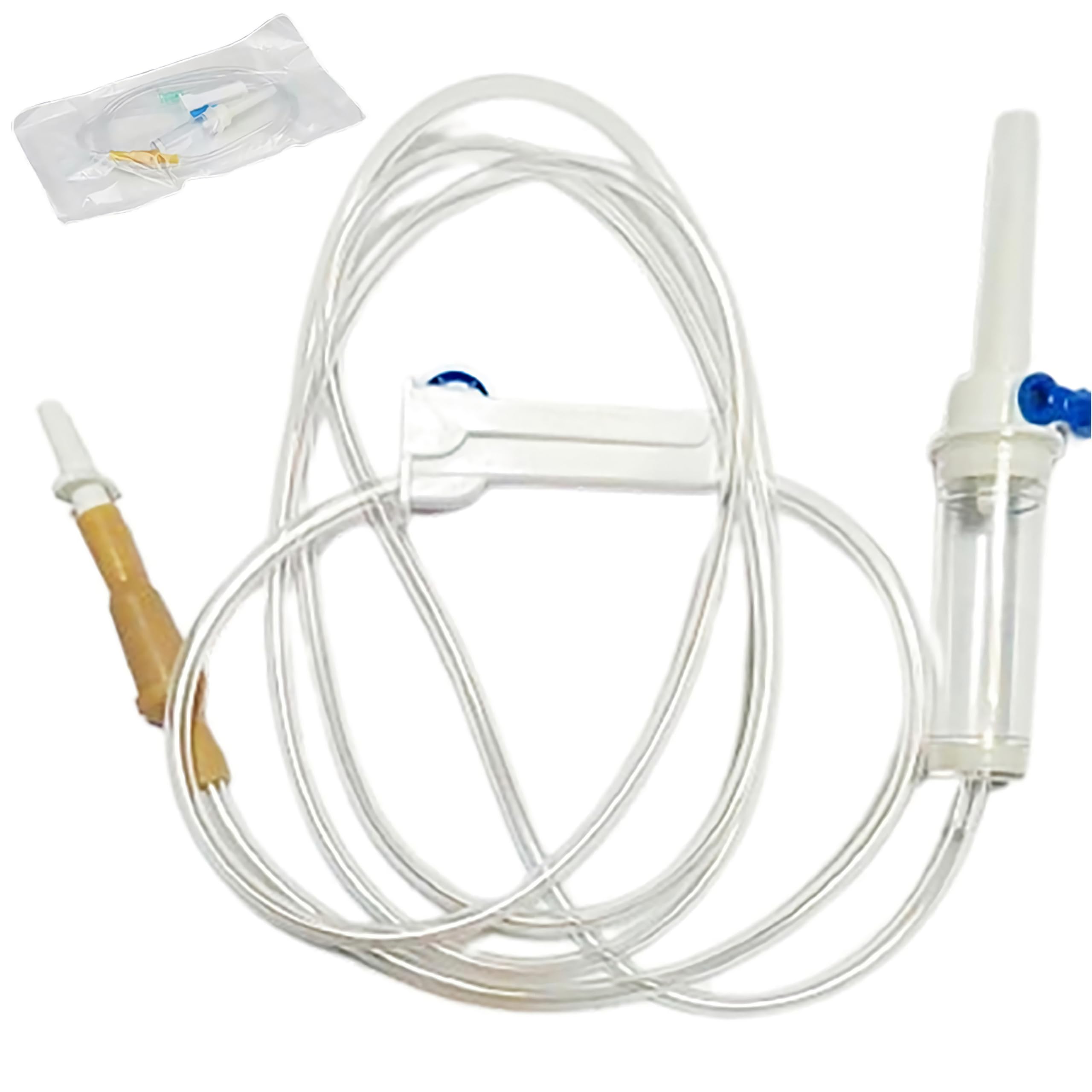 Photo 1 of (10PCS/Box) IV Extension Set, I.V Tubing,Sterile Individual Packaging,for Lab and Pets Veterinary (Screw Mouth) (10PCS/Box)