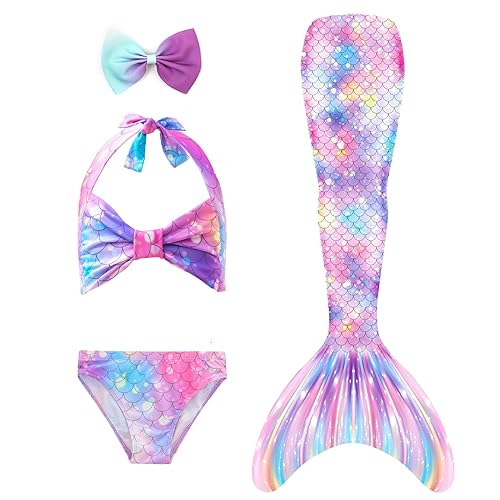 Danvren Girls Mermaid Costume Princess Dress Up Mermaid Gift for