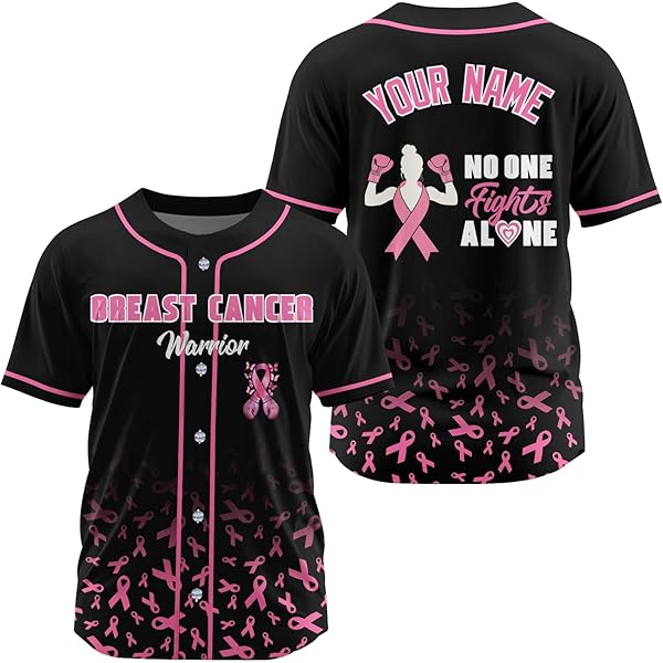 Amazon.com: Leprints Personalized Breast Cancer Jersey, Pink