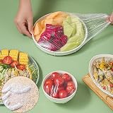 Siqian 150 Pack Food Covers Plastic Stretch Bowl Lids Kitchen Supplies view 7