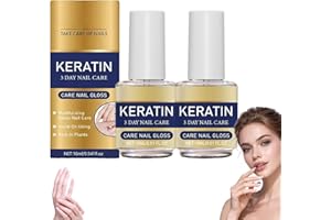 Keratin Nail Treatment, Keratin Nail Strengthener, Moisturizing Treatment for Strong, Aloe Vera & Lavender Cuticle Oil,Repair
