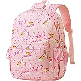 Vorspack Toddler Backpack for Girls - 12 Inch Kids Backpacks for Girls Ages 3-4, Cute Unicorn Bookbag School Bags for Kindergarten, Preschool - Pink