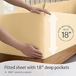 LuxClub 3 PC Sheet Set Bed Sheets Deep Pockets
