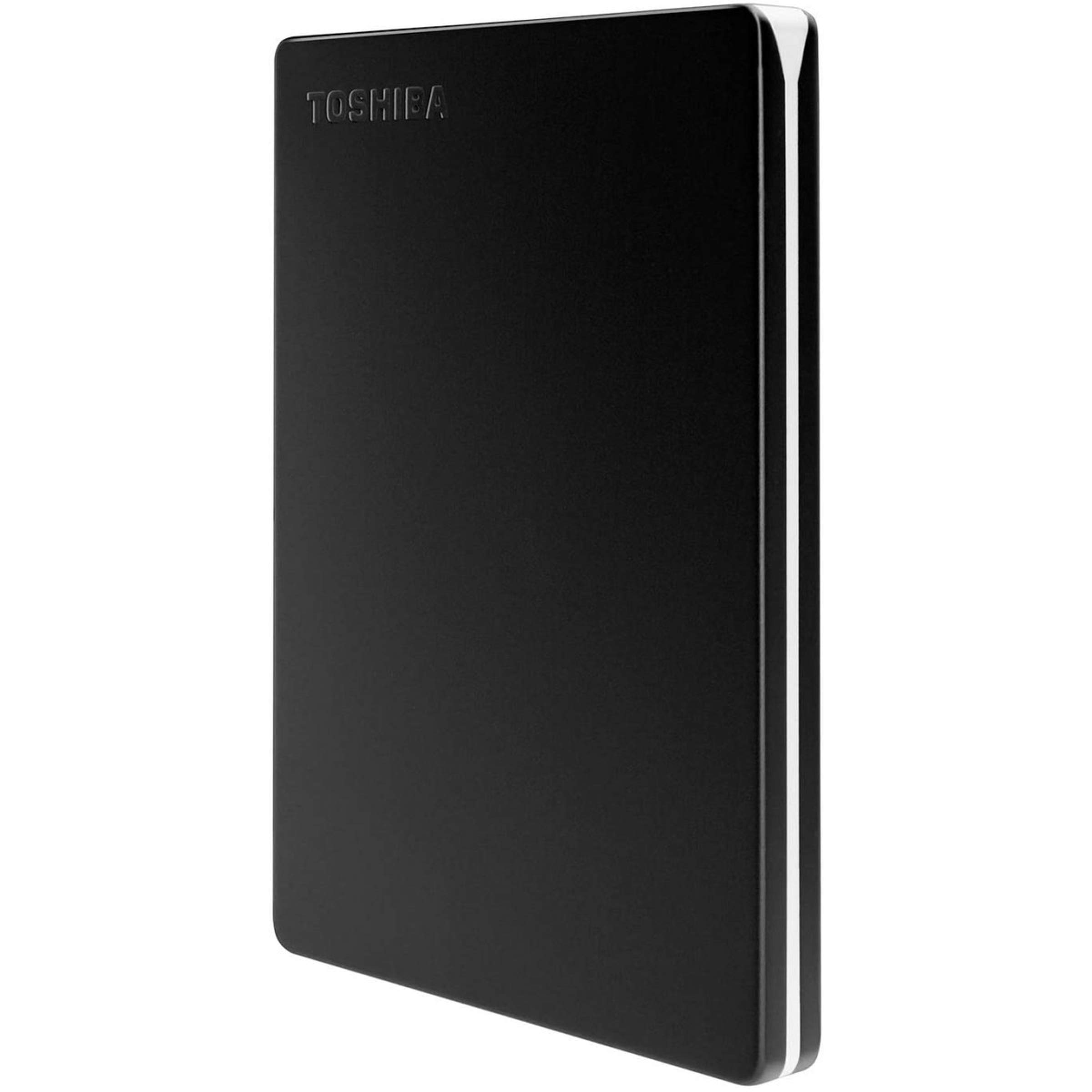 Toshiba Canvio Slim 2TB Portable External Hard Drive USB 3.0, Black - HDTD320XK3EA