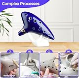 Ohuhu Zelda Ocarina 12-Hole Alto C with Song Book Display Stand Bag view 5