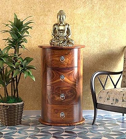 Corazzin Furniture Sheesham Wood Round Shape Dressers And Chests