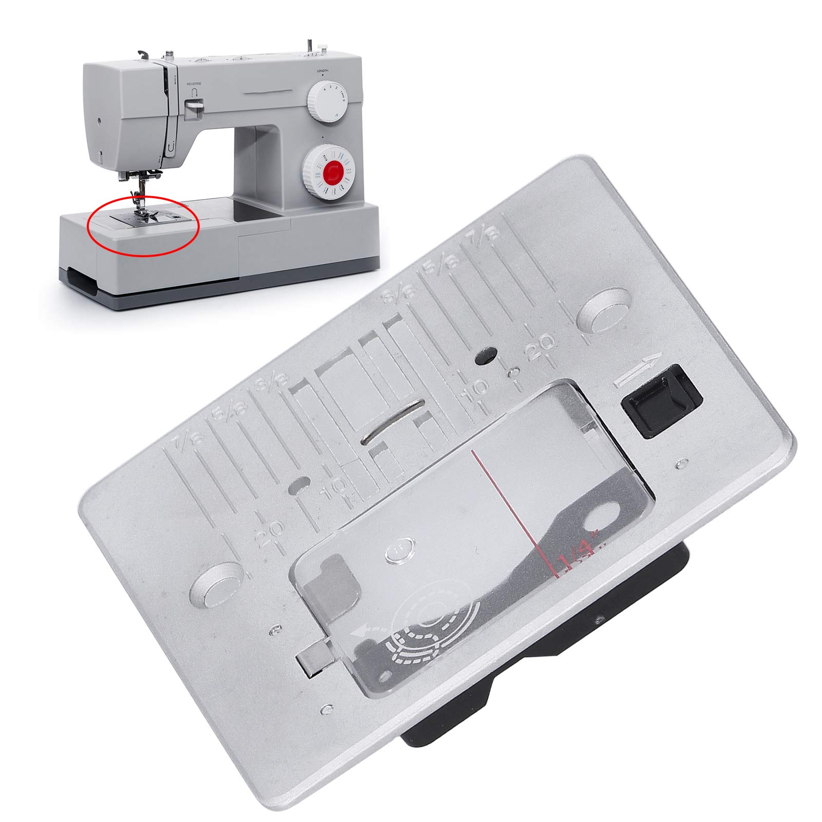 Heavy Duty Needle Plate, Sewing Machine Needle Plate for Singer/JUKI Needle Plate Assembly Cover