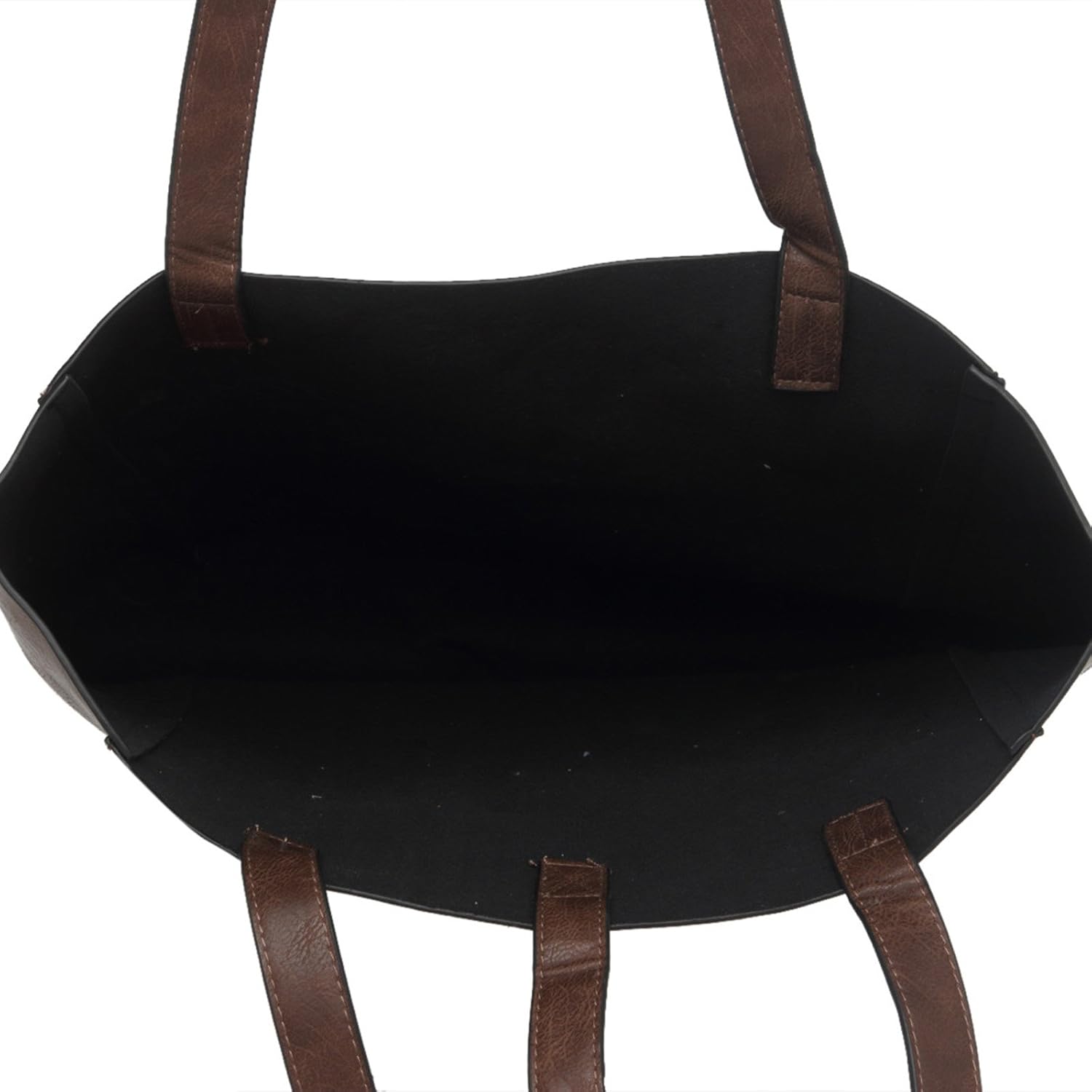 fur jaden brown tote handbag for women with sling bag combo