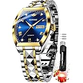 OUPINKE Mens Automatic Wrist Watch Luxury Diamond Self Winding Mechanical Waterproof Sapphire Crystal Date Watch