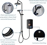 Triton Showers Amala Metallic DuElec 9.5kW Black Brushed Copper Shower view 5
