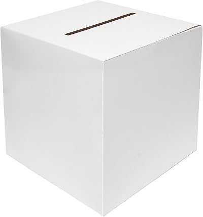 Storm&Lighthouse White Card Box 30cm Wedding Post Box Flat Packed