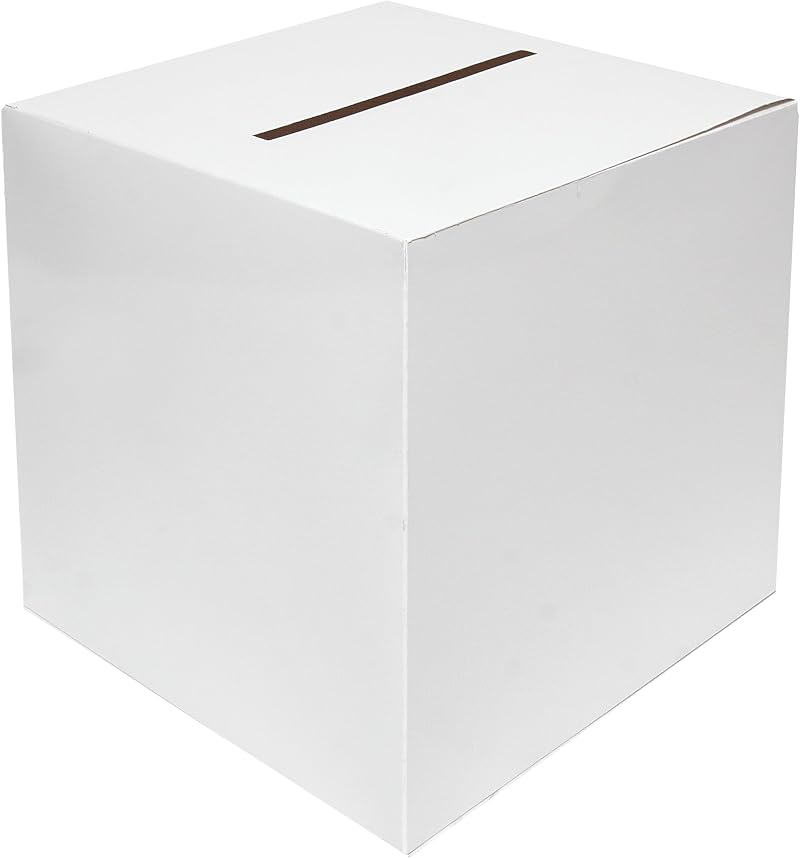 Storm&Lighthouse White Card Box 30cm Wedding Post Box Flat Packed