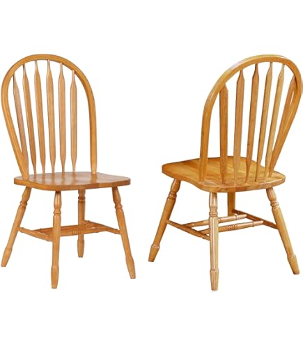 UNIVERSAL Windsor chair ② L60555EC: Set of 6 Bench Made Paint Decorated Windsor Dining