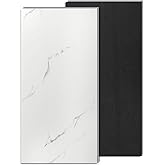 Art3d Marble Textured Click-Lock SPC Floor Tiles, 12-Pack, White Marble | 24 x 12 Inch, Rigid Board, Waterproof, Anti-Slip, Scratch Resistant, No Glue, Ideal for Bedroom, Living Room, Kitchen