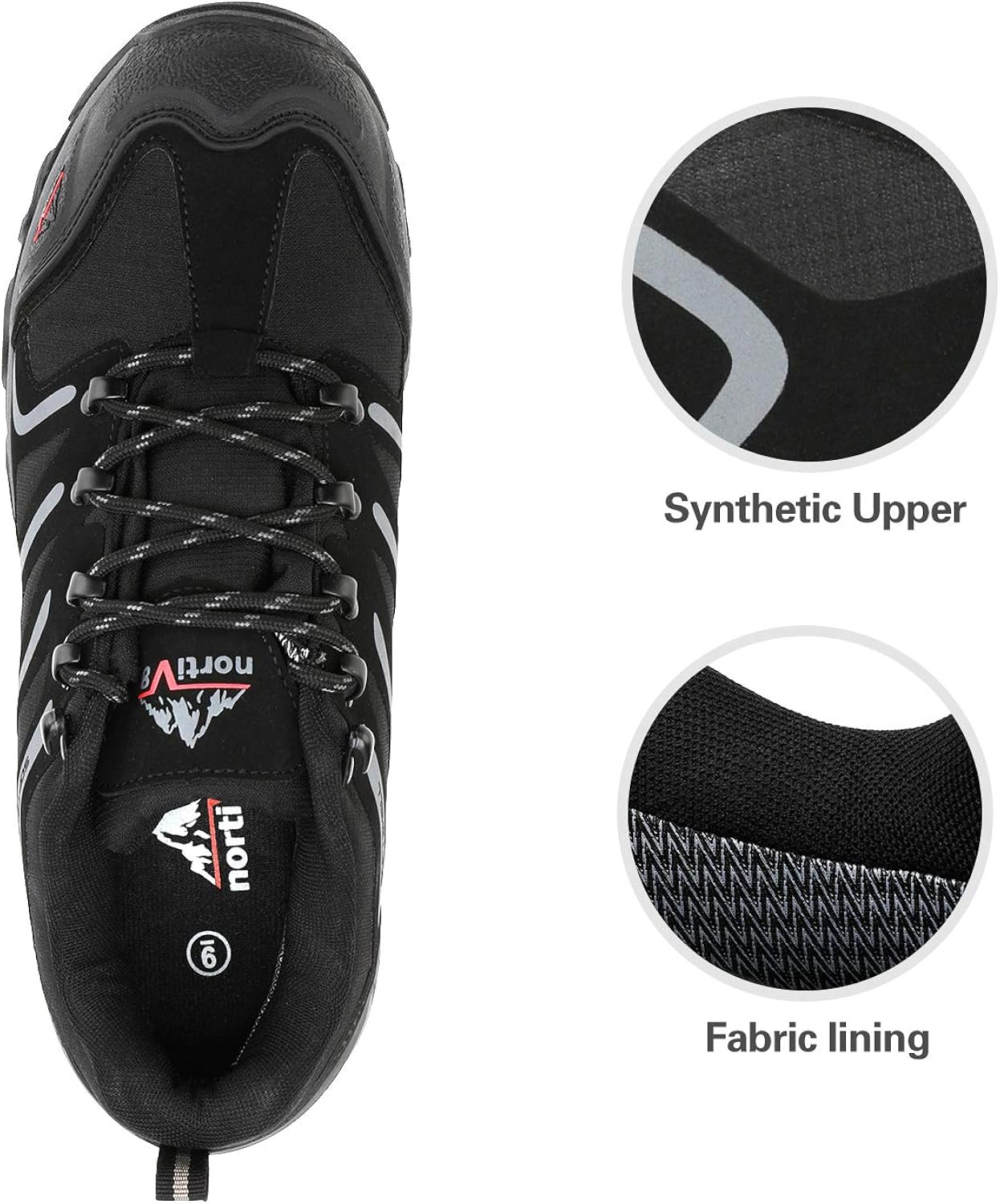  | NORTIV 8 Men's Low Top Waterproof Hiking Shoes Outdoor Lightweight Trekking Trails | Hiking Shoes