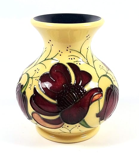 Moorcroft Chocolate Cosmos 3 5 Vase Shape M1 3 Rachel Bishop Rrp