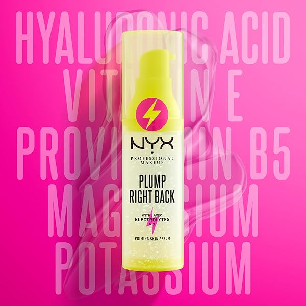 NYX PROFESSIONAL MAKEUP PLUMP RIGHT BACK PLUMPING SERUM & PRIMER, WITH HYALURONIC ACID