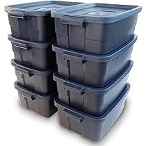 Rubbermaid Roughneck Home/Office 18 Gallon Rugged Latching Plastic