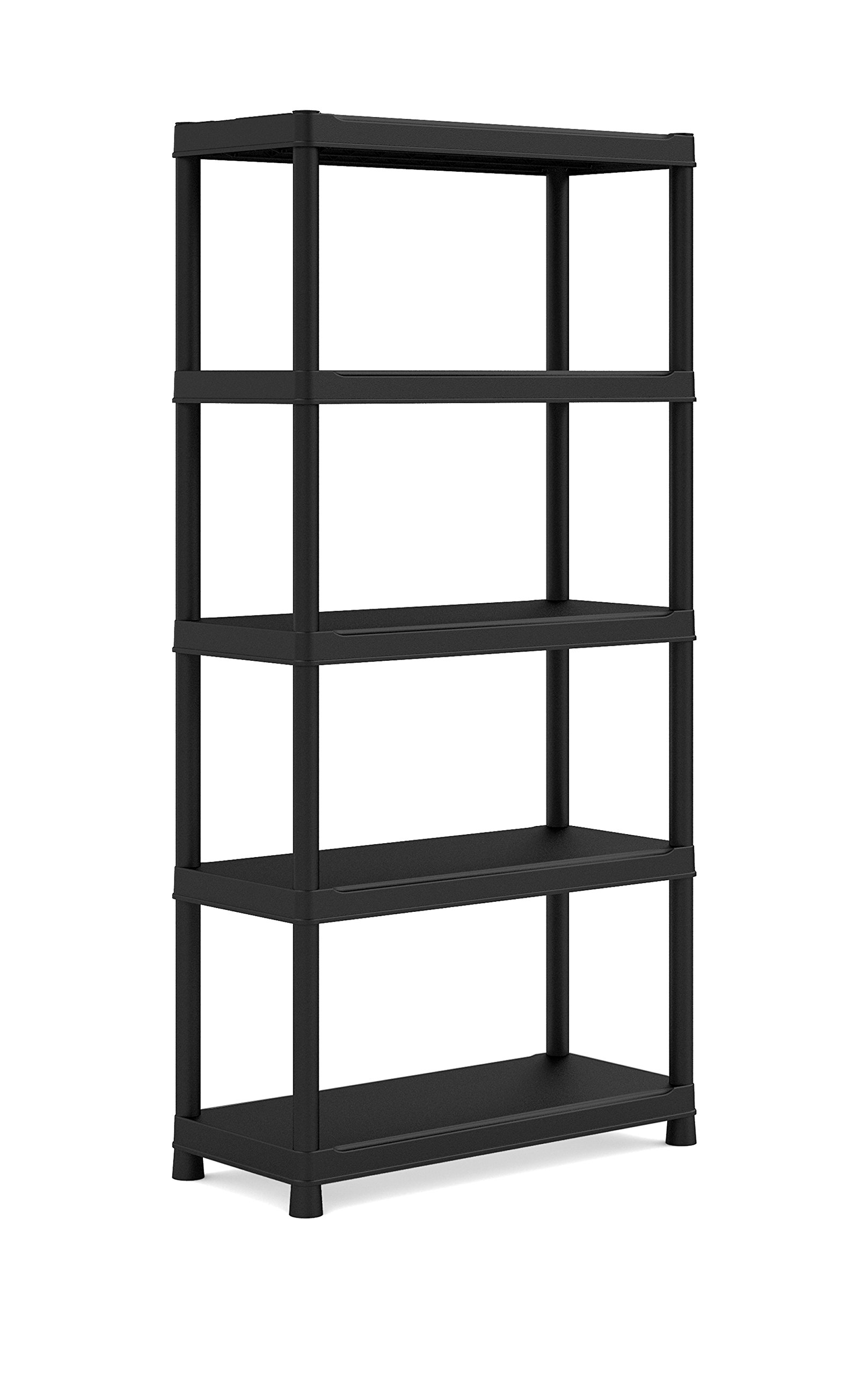 'Kis Plastic Shelf"Plus 90 x 40 x 5 (Pack of 1) Black, 9980000 0022 04