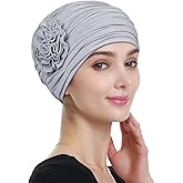 Alnorm Flower Design Chemo Hair Loss Caps Cancer Headwear for Women