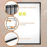 VIZ-PRO Magnetic Drywipe Whiteboard 120 x 90 cm with Frame and Tray view 4
