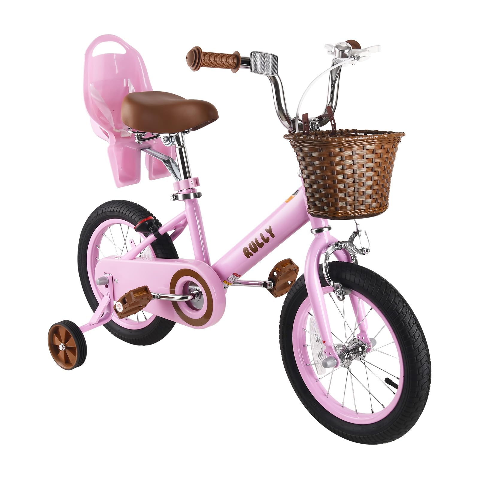 JOYSTAR 12'' 14'' 16 Kids Bike For 2-7 Years Girls 33-53 Inch Tall, Toddler Girls Bike With Training Wheels & Coaster Brake, Rainbow Bike, Children Bicycles, Macarons