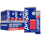 Propel Zero Sugar Electrolyte Powder Drink Mix, Watermelon - 48 Servings | Enhanced water beverage with Gatorade minerals and vitamins, No Added Colors or Artificial Flavoring for everyday thirst