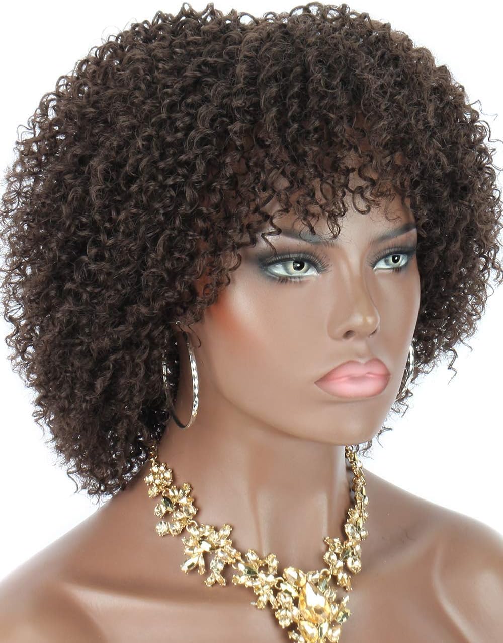 Kalyss 8 Synthetic Short Afro Kinky Curly Wigs For Women