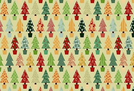 Amazoncom Lfeey 9x6ft Colorful Christmas Tree Backdrop