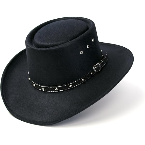 Amazon.com: Felt Finish Western Gambler Hat - Telescope  display picture 2
