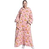 Huahomehui ZXIMU Blanket Hoodie, Wearable Blanket Extra Long Hoodie Blanket for Women Comfy Snugaies for women.