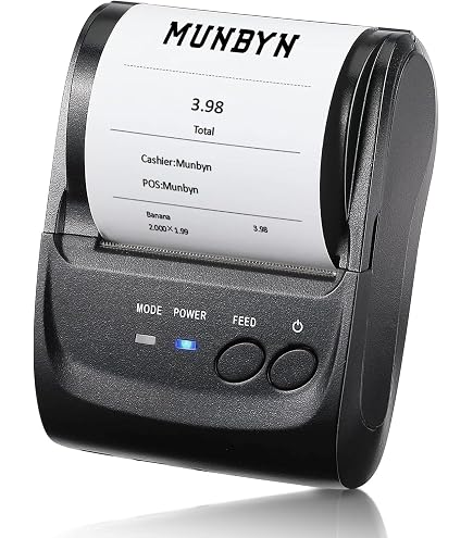 Amazon.com: MUNBYN Impresora térmica Bluetooth inalámbrica Android